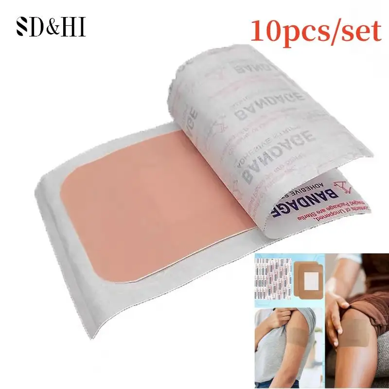 10pcs Silicone Foam Dressing, Waterproof and High Absorbency Wound Bandage,Silicone Foam Border Pad for Wound Care