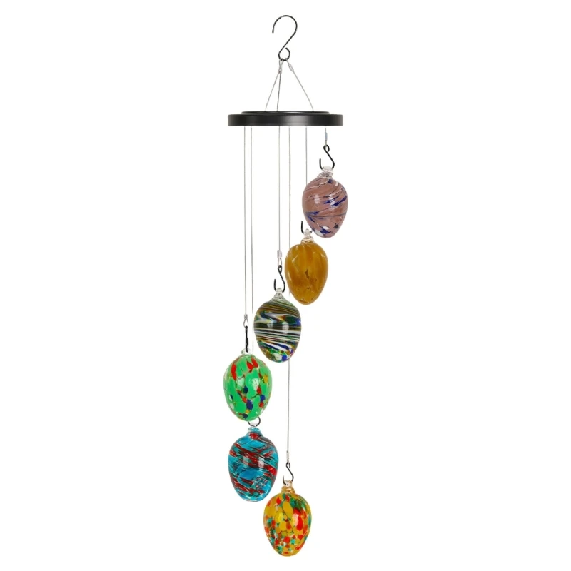 

Glass Wind Chimes for Outside Colorful Wind Chimes Garden Chimes for Home