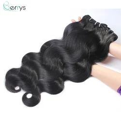 100% non trasformati malesi Remy estensioni del tessuto dei capelli umani fasci di capelli bagnati e ondulati Cheveux humain Body Wave Bundle Deals