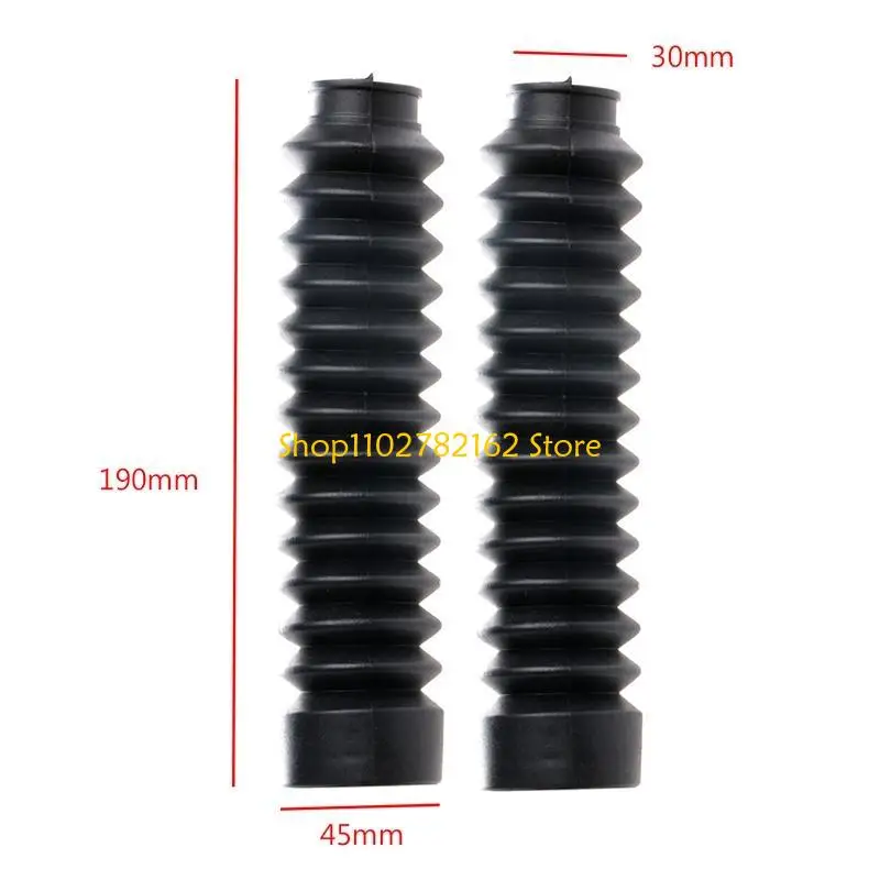 

547B New 2Pcs 30mm Universal Motorcycle Rubber Front Fork Cover Gaiters