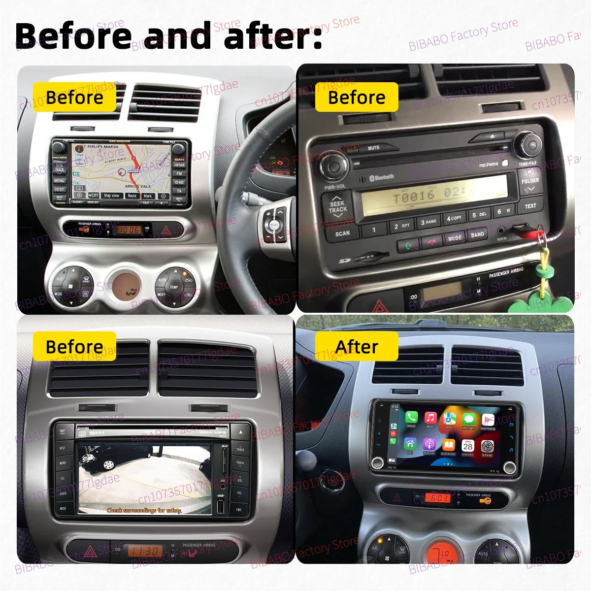 Wireless Carplay Car Multimedia Android Radio for Toyota Urban Cruiser 2008-2014 7\