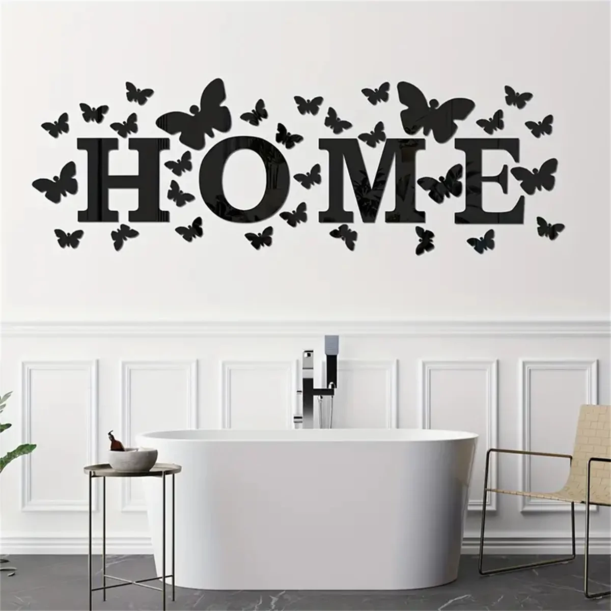 34PCS  Home mirror sticker living room mirror wall paste bedroom bed head creative wall self-adhesive acrylic decoration