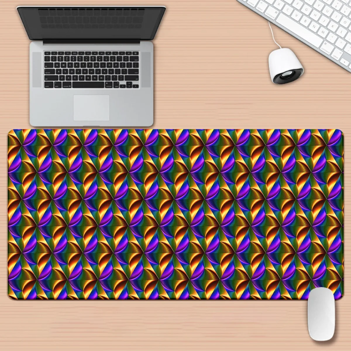 Brand Twist Color HD Printed Desk Pad Iron Art XXL Mouse Mat Multi Functional Keyboard Gaming Office PC Gamer Desk Mat