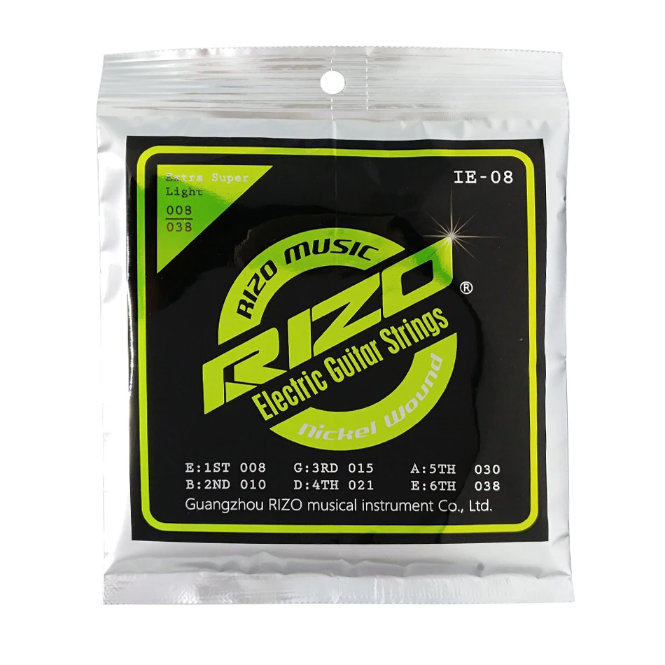 New Brand RIZO Electric Guitar Strings A Set 1st-6th Guitarra Strings Korea-Made Hexangular Steel Core Nickel Wound