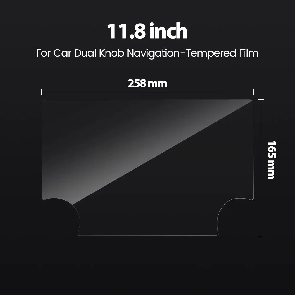 

Dual Knobs Radio Tempered Glass Protective Film for 10.36/11.8 Inch Dual Knobs Car Sticker Radio Touch Full LCD Screen Protector