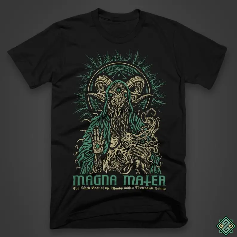 Magna mater-h. p. Love crafts Aufruf von Cthulhu inspirierte Horror-T-Shirt, Siebdruck von Hand