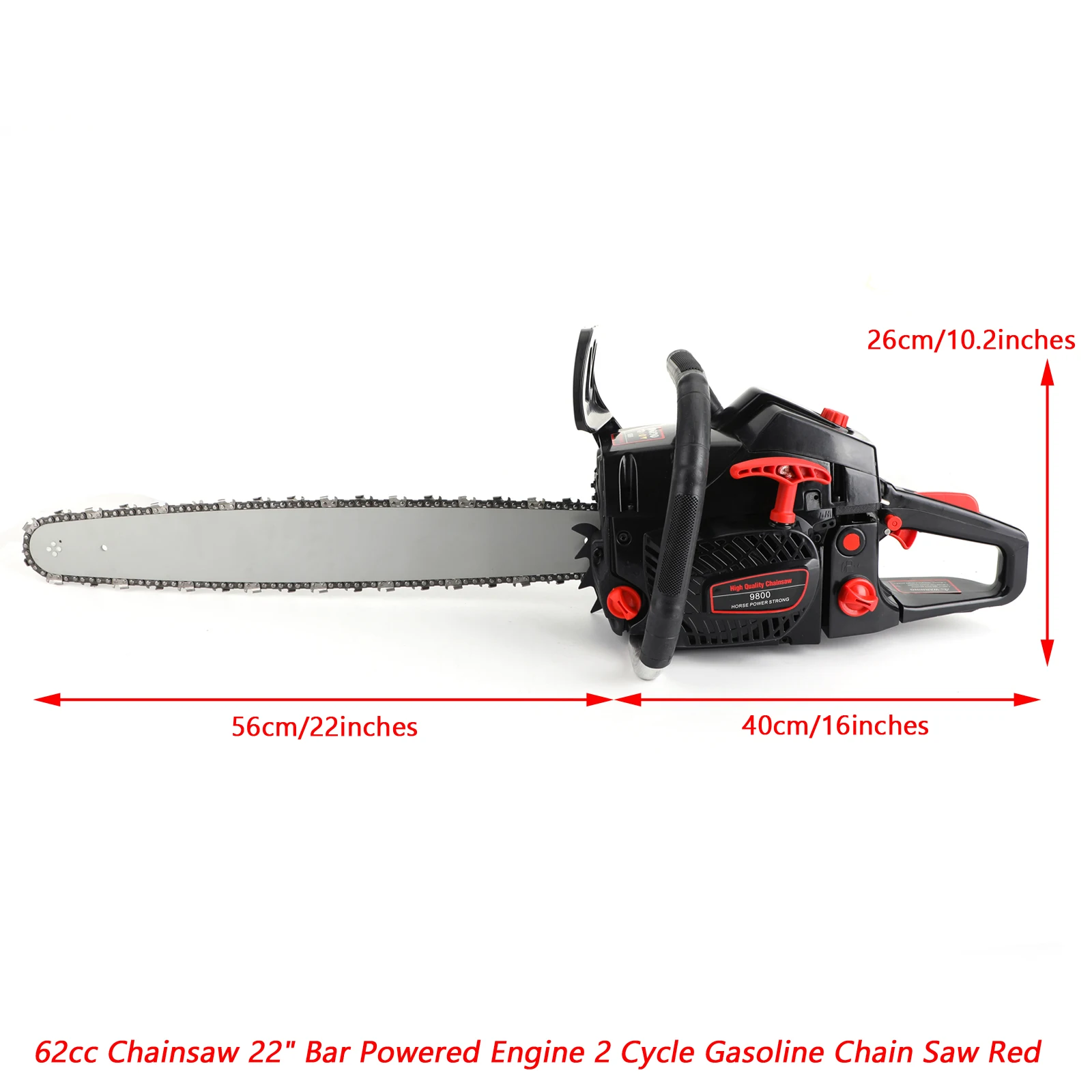 Artudatech 62cc Gas Chainsaw 22