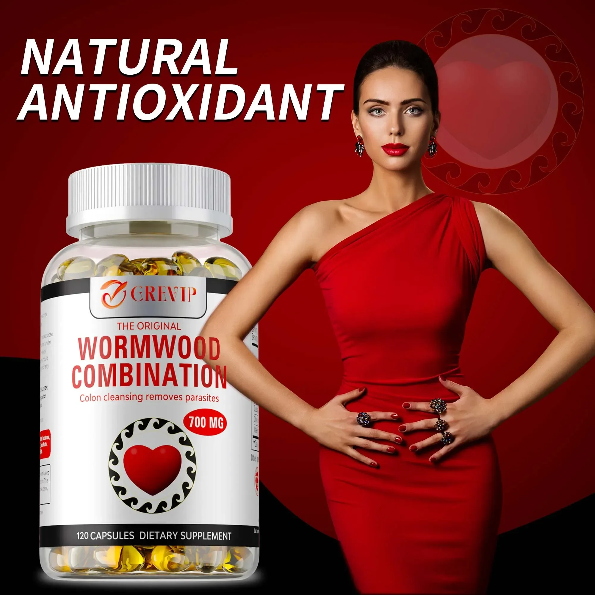 

Wormwood Combination - Antioxidant, Enhances Immunity, Intestinal Cleansing, Supports Liver and Digestive Health, Gluten-free