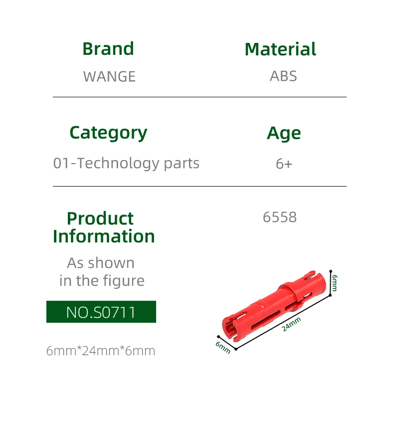 Wange 526 개/몫 6558 핀 3L 마찰 리지 빌딩 블록 Moc 기술 액세서리 벽돌 장난감 어린이와 호환 가능