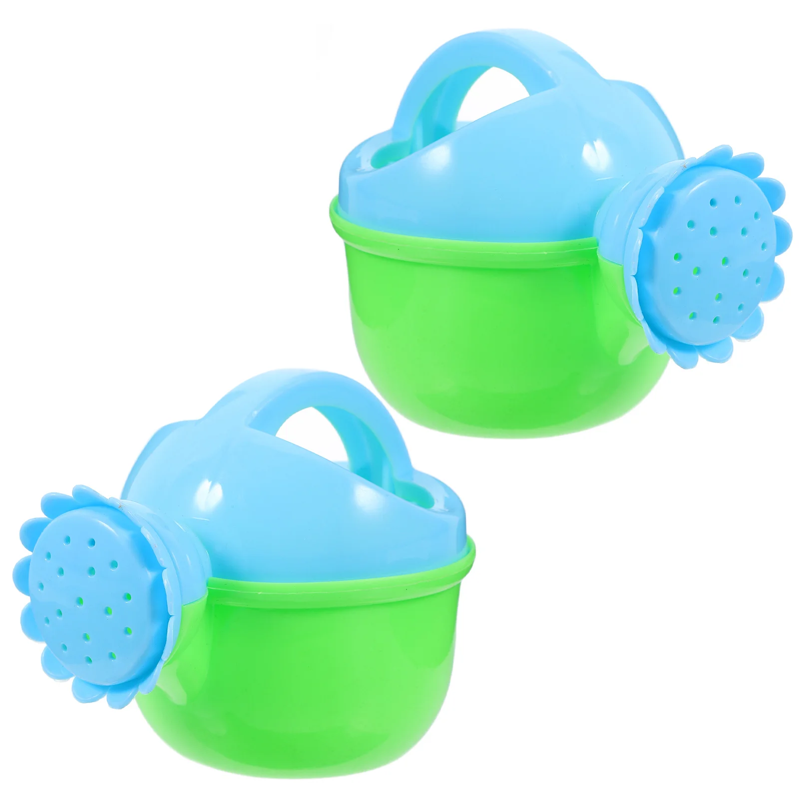 2 قطعة وعاء سقي بلاستيكي للأطفال الصغار وقت الاستحمام الإبداعي لعب لعبة المياه في الهواء الطلق الطفل الآمن استيعاب مهارة بناء الرش #1