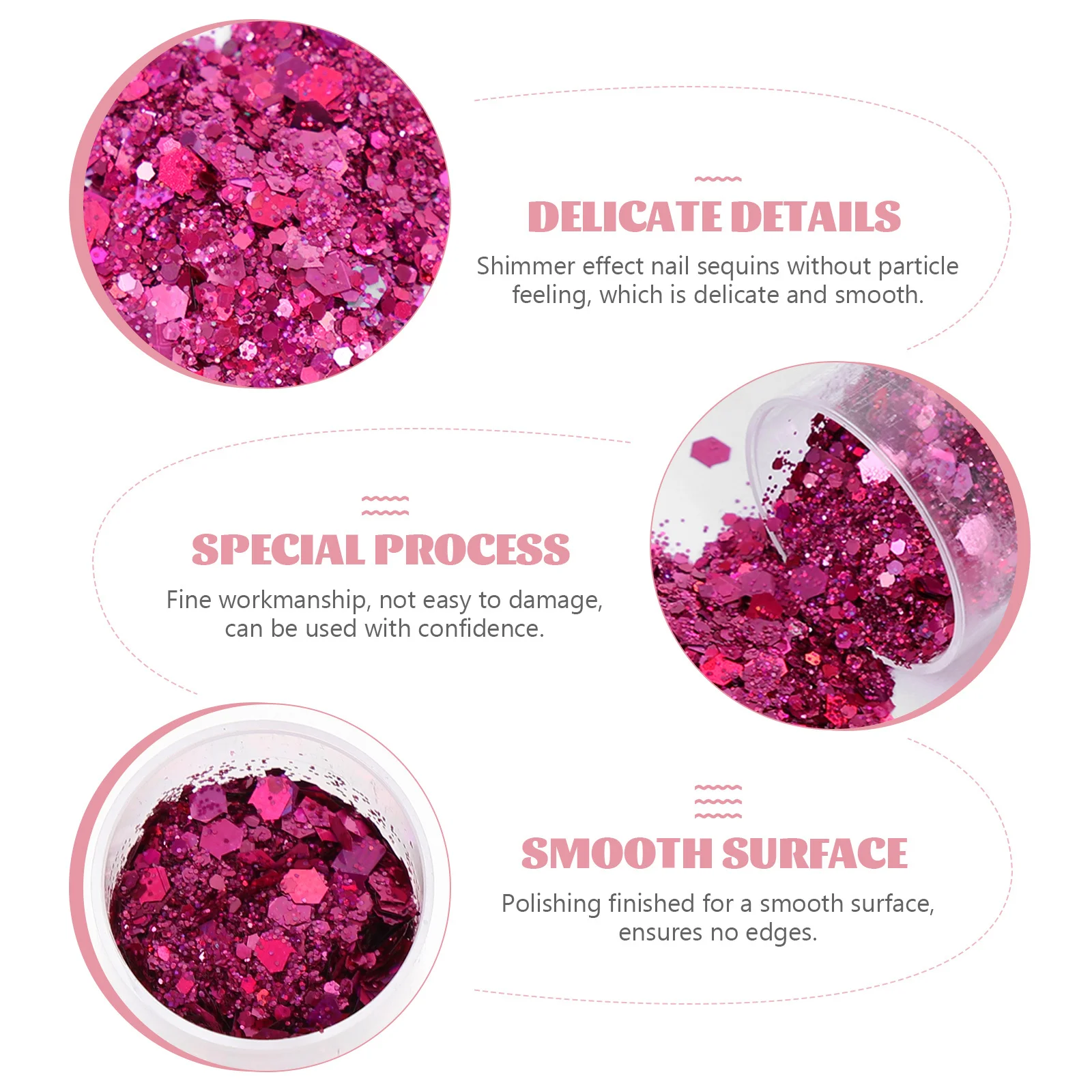 Lentejuelas con purpurina para uñas en caja, lentejuelas para manicura para extensiones de Gel, suministros para decoración de uñas DIY, purpurina para decoración de festivales para resina