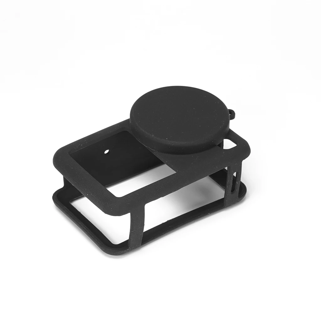 Silikon-Schutzhüllen-Set für die DJI Osmo Action 6 Kamera mit Objektivdeckel und Handschlaufe für schnellen Batteriezugriff, kratzfest und stoßdämpfend. – Detail 10