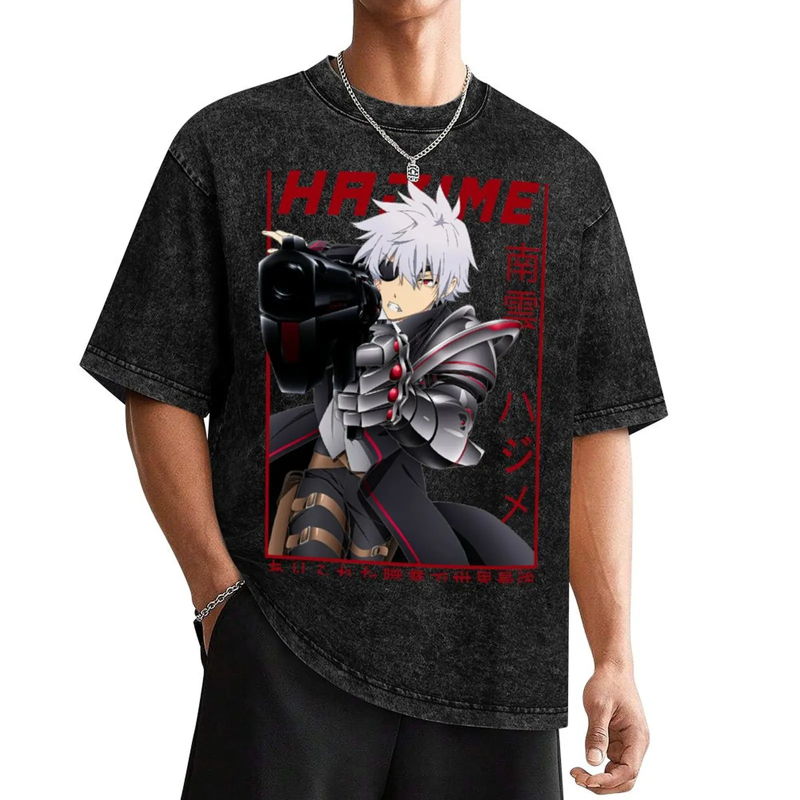 

Hajime Nagumo - Arifureta Shokugyou de Sekai Saikyou T-Shirt heavyweights oversizeds vintage t shirt men