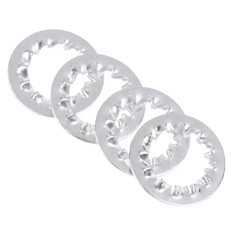 200 قطعة لتجميع المصابيح غسالات مسننة لتركيبات الإضاءة/حلول تثبيت مضاد للانزلاق/مكونات رقائق الفواصل المعدنية