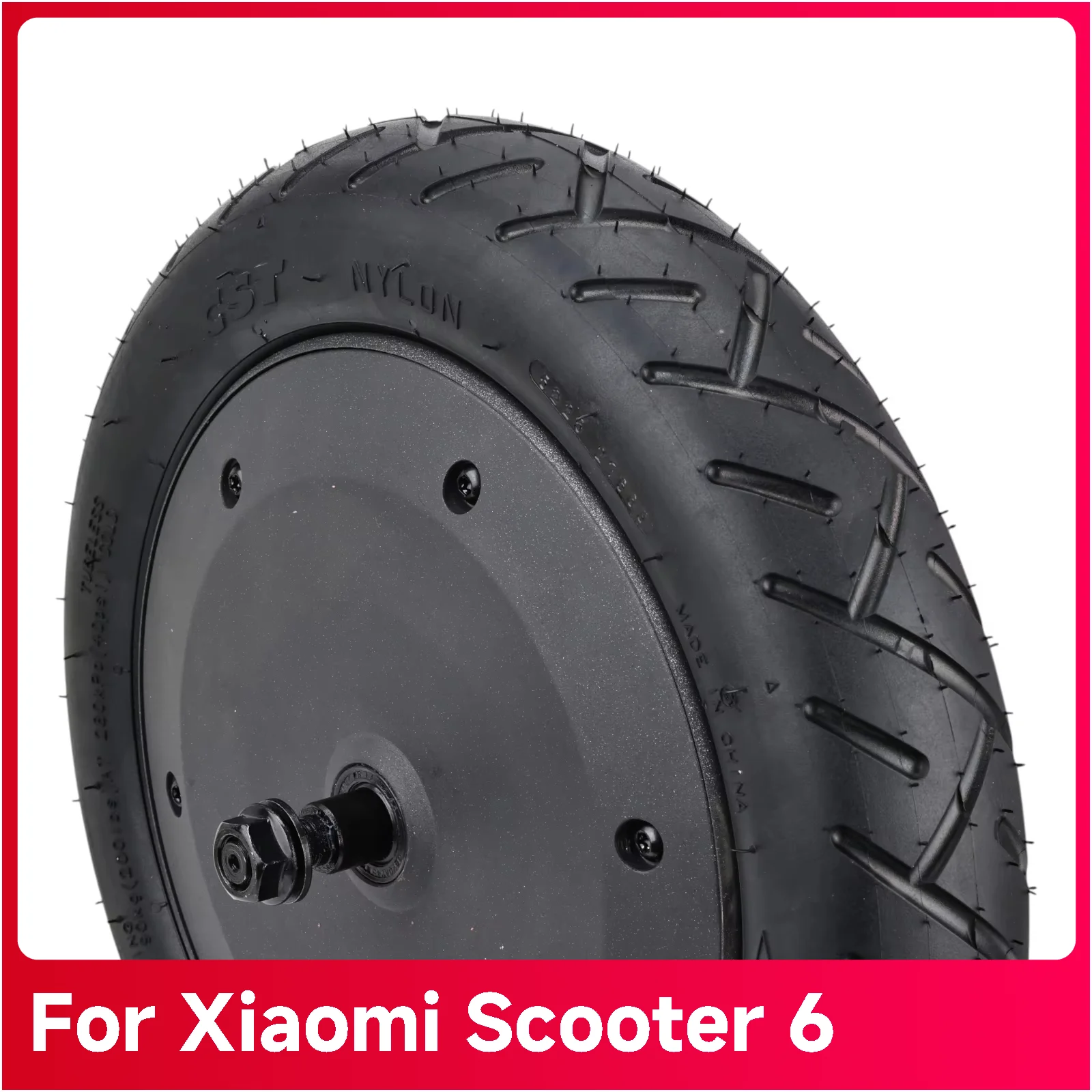 Rear Motor Wheel For Xiaomi 6 Electric Scooter Engine Driving Assembly With 12 Inch CST 60/90-8 Tubeless Tire Replacement Parts
