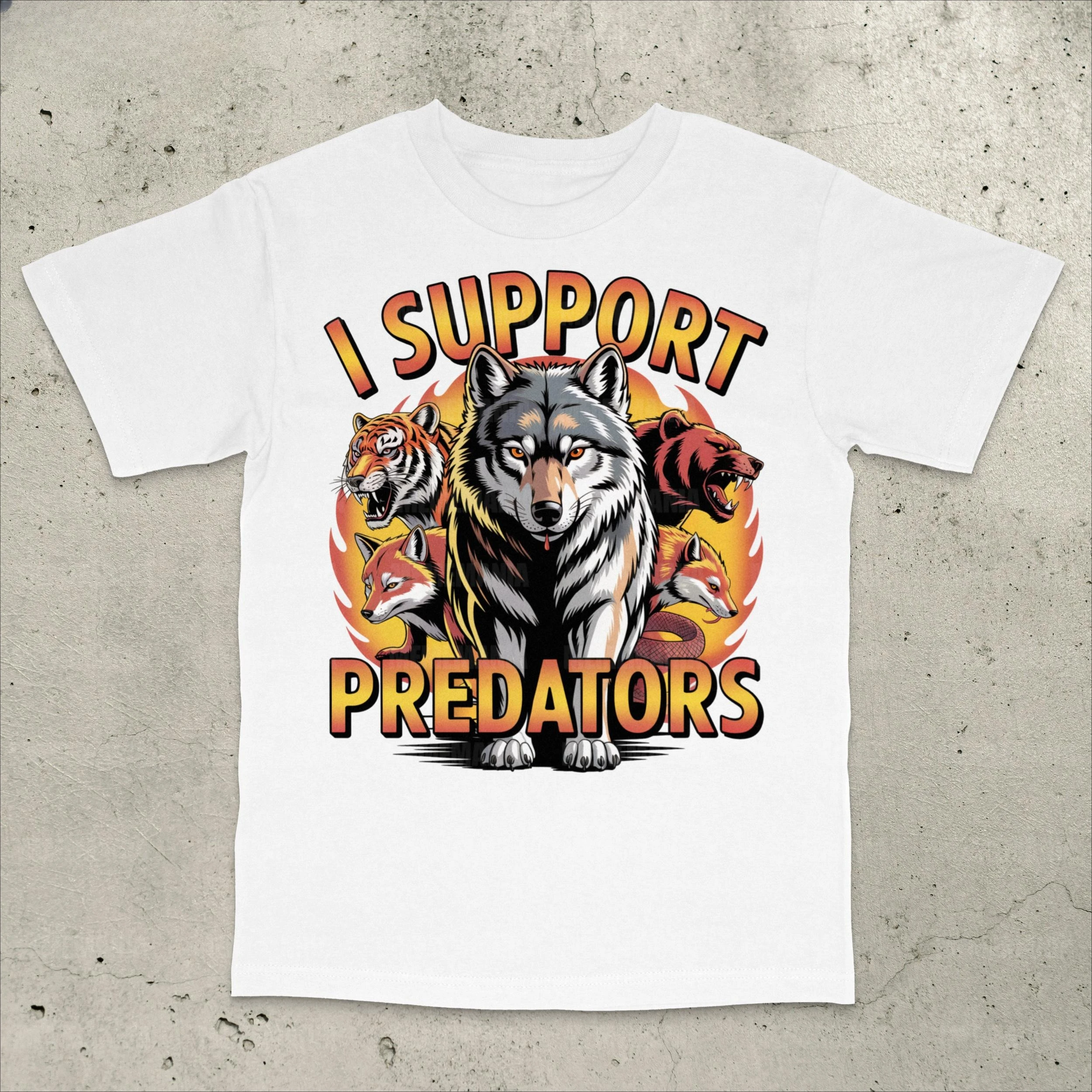 I Support Predator T-Shirt Offensive Meme Shirt Stupid Meme Shirt Funny Meme Shirt Gen Z Shirt Popular Meme Shirt Adult Humor