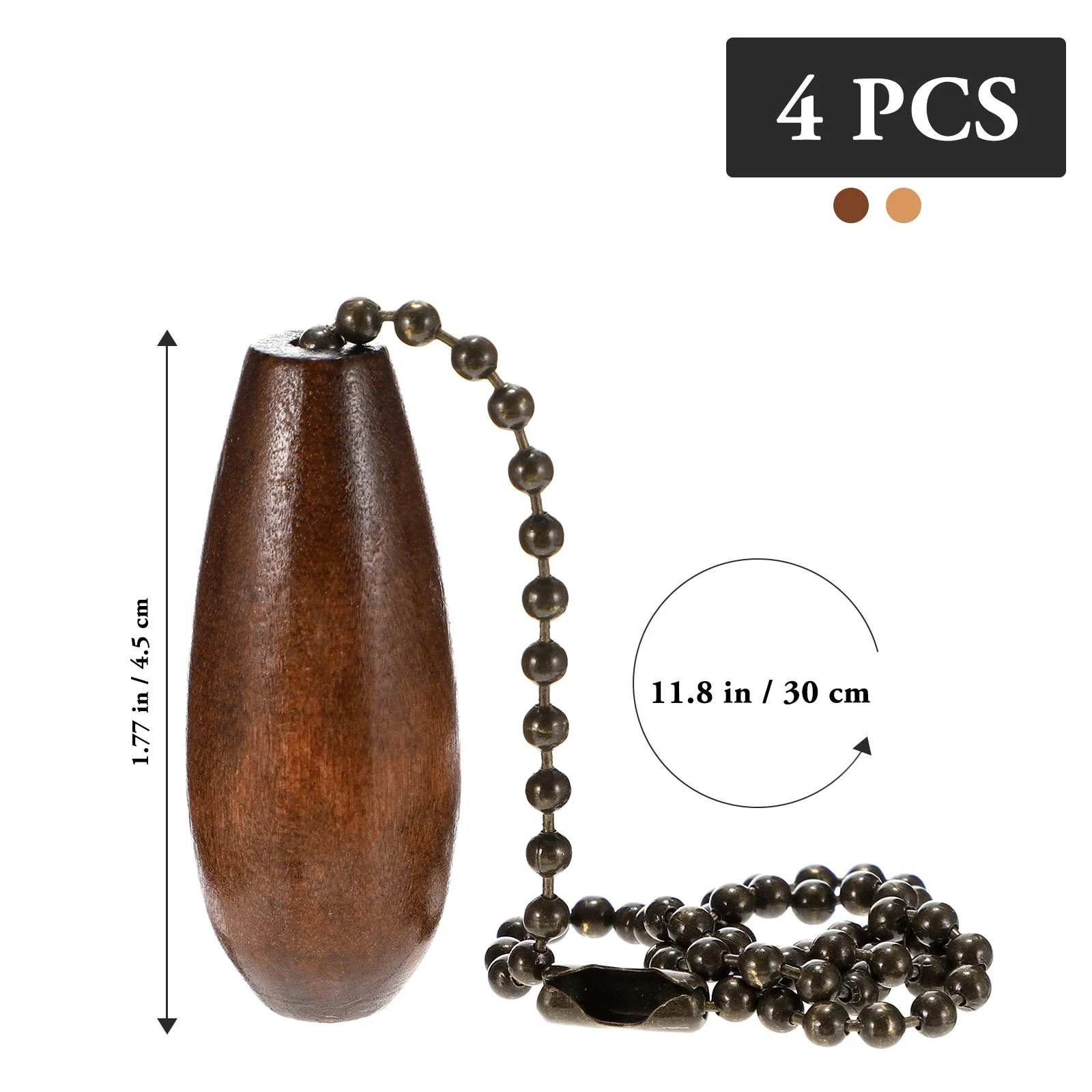 

4 pcs Fan Pull Chain Pendant Baseball Charm For Ceiling Fan Light Fixtures Metal Pull Chain Extender Bathroom Bedroom Kitchen