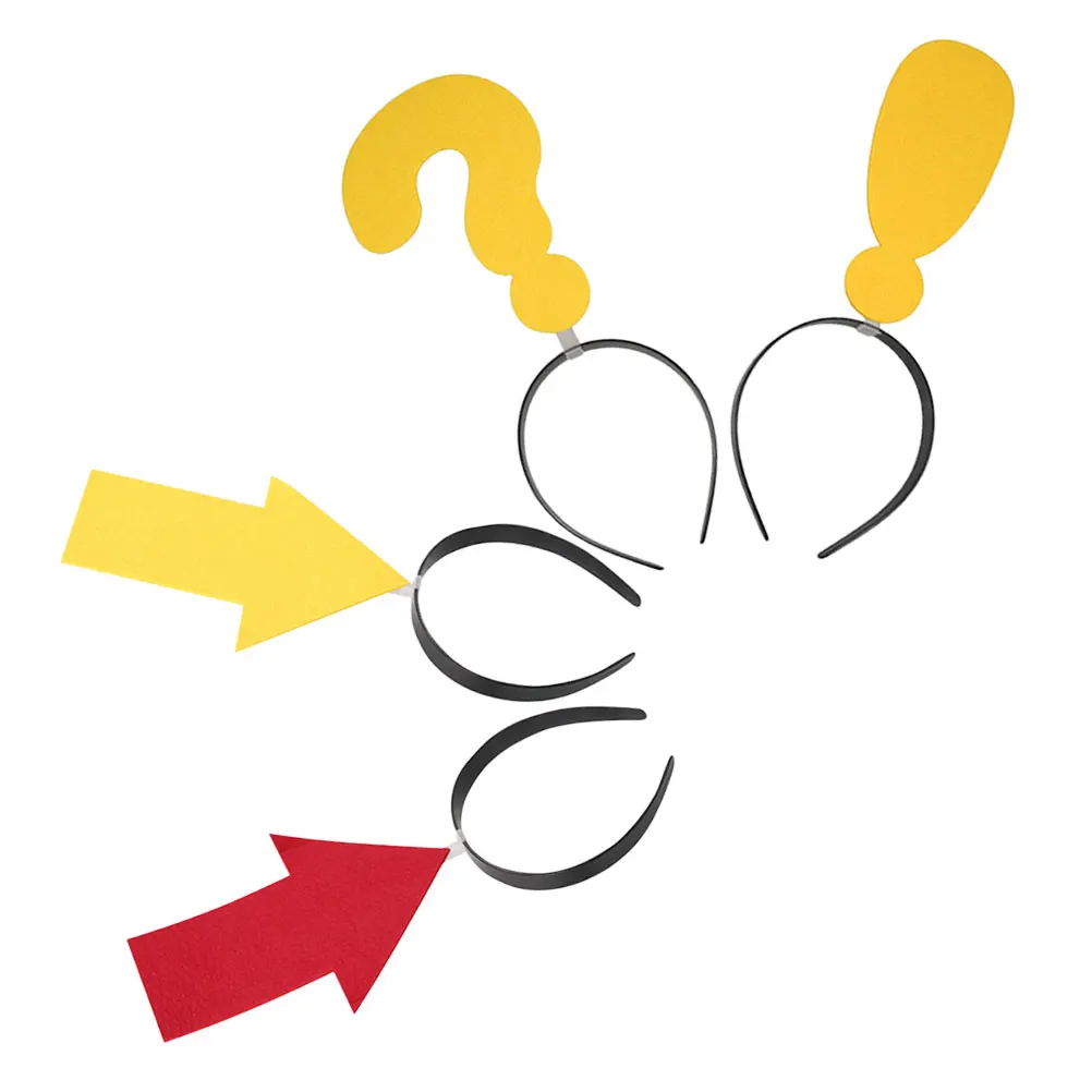 

4Pcs Arrow Headbands for Birthday Parties Fun Photo Props Stylish Hair Accessories Party Headbands for Adults Red Bow Headband