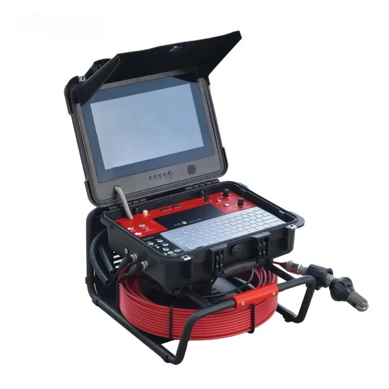 Hot 360 Degree Rotating Lens SEWER Camera Pipe Inspection 50m Pipe Inspection Camera  for Detecting Pipeline Blockage Position