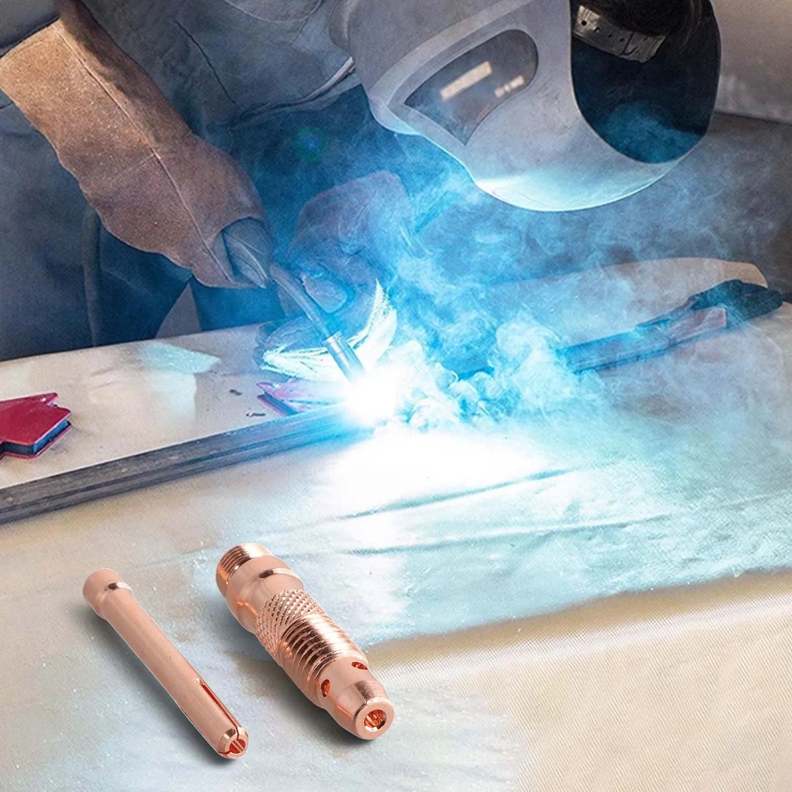 Crafted Copper Collet Bodies in a Set of Twelve Suitable for Use in For WP Series Welding Applications  Crafted