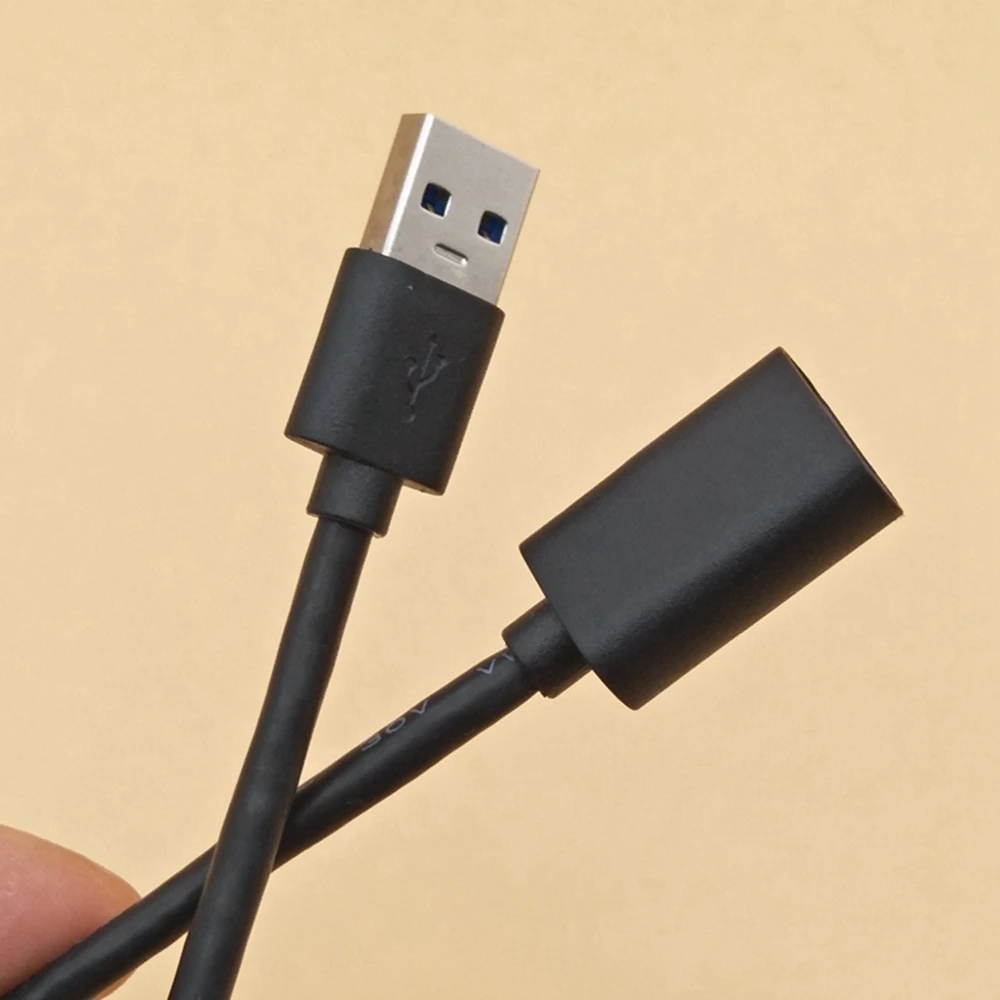 USB 3.0 laki-laki ke perempuan garis ekstensi siku, kiri dan kanan 90 derajat siku terhubung ke USB flash drive mouse keyboard data ca