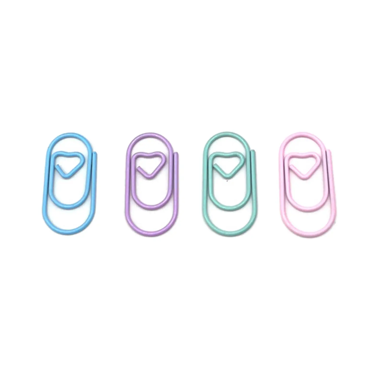 120x Paper Clips Small Stationery Home School Office Heart Decorative for Notepad Document Notebook Scrapbook Crafts Paperwork