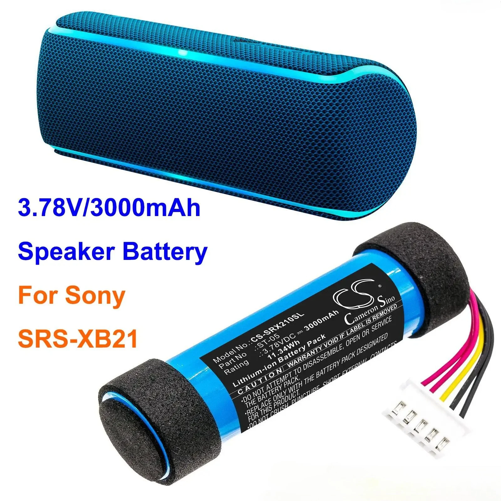 

Cameron Sino 3000mAh Speaker Battery ST-05 ST-05S ID1056 for Sony SRS-XB21, SRS-XB23, SRS-XB22 +TOOL