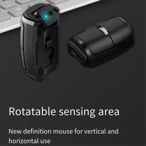 AB01 Bluetooth 2.4G Wireless Finger Mouse 1000DPI Ring Mouse Horizontal and Vertical Use Perfect for PC Laptop Computer