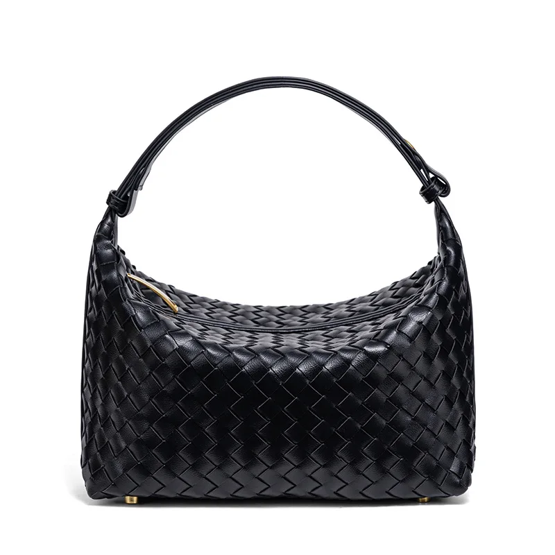 Beliebte Handgewebte Damenhandtasche, Lässige Modische Schulter-Lunchbox-Tasche, Unterarm-Handtasche für Damen – Detail 26