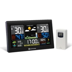 Chetotek Sunrise and Sunset Weather Station orologi Wireless Indoor Outdoor termometro orologio da tavolo con temperatura e umidità