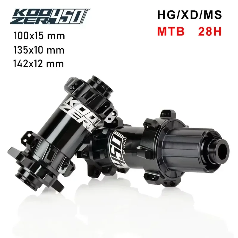 Koozer 450 120HD 28 Holes Straight Pull 6B CR-MO Steel Axle HG XD MS 5x100 5x135 15x100 12x142 Bike Parts MTB Bicycle Hub