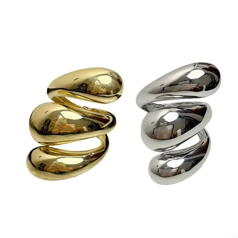 أساور واسعة للجنسين، أساور مفتوحة، أساور قابلة للتعديل، سوار ذراع فاسق، مجوهرات عصرية مناسبة لمختلف المناسبات