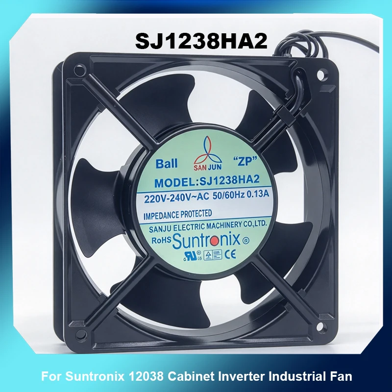 SJ1238HA2 220V-240V 0.13A 120*120*38MM Axial Cooling Fan For Suntronix 12038 Cabinet Inverter Industrial Fan