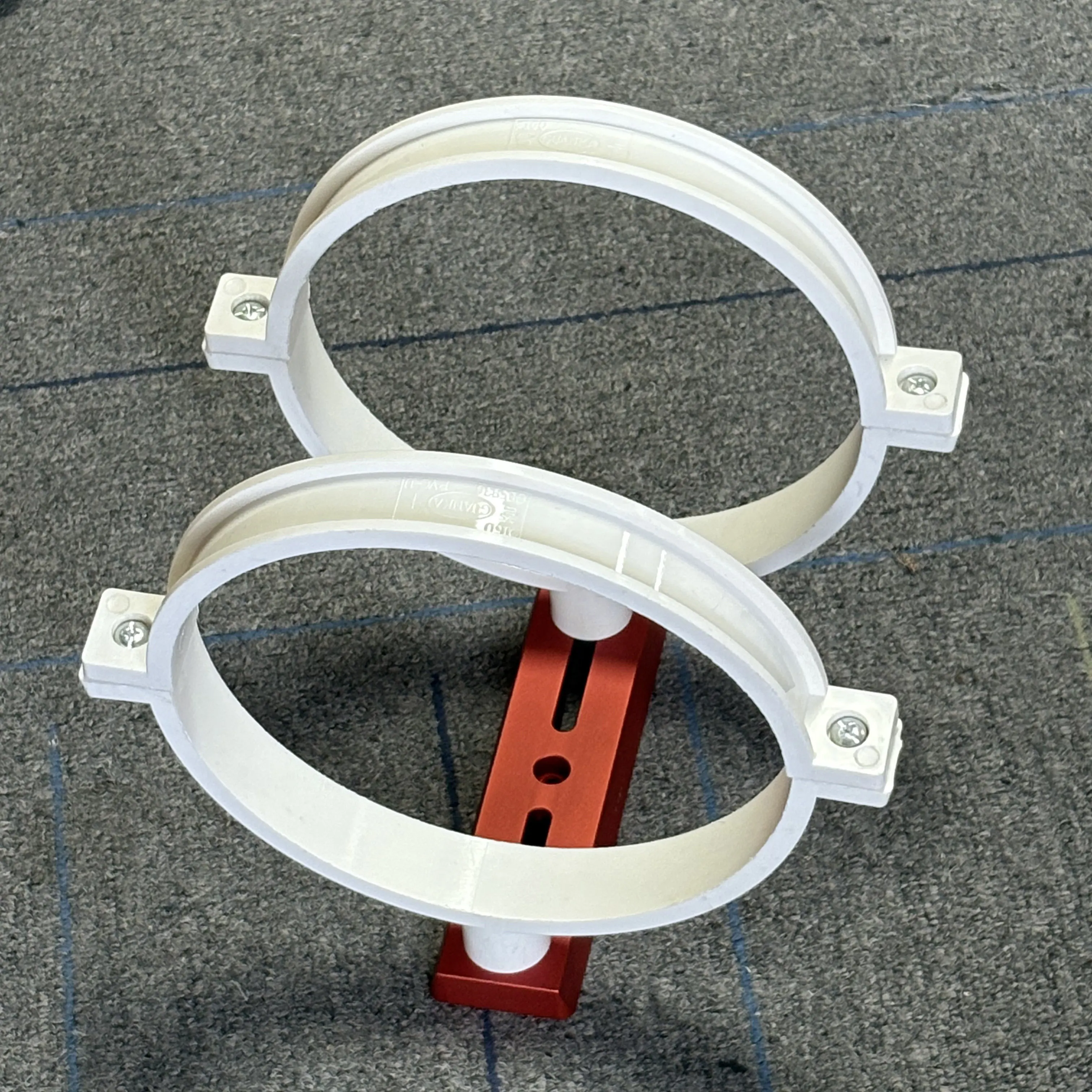 PVC clamping straps and dovetail joints for DIY construction of astronomical telescopes connected to tripods equatorial mounts