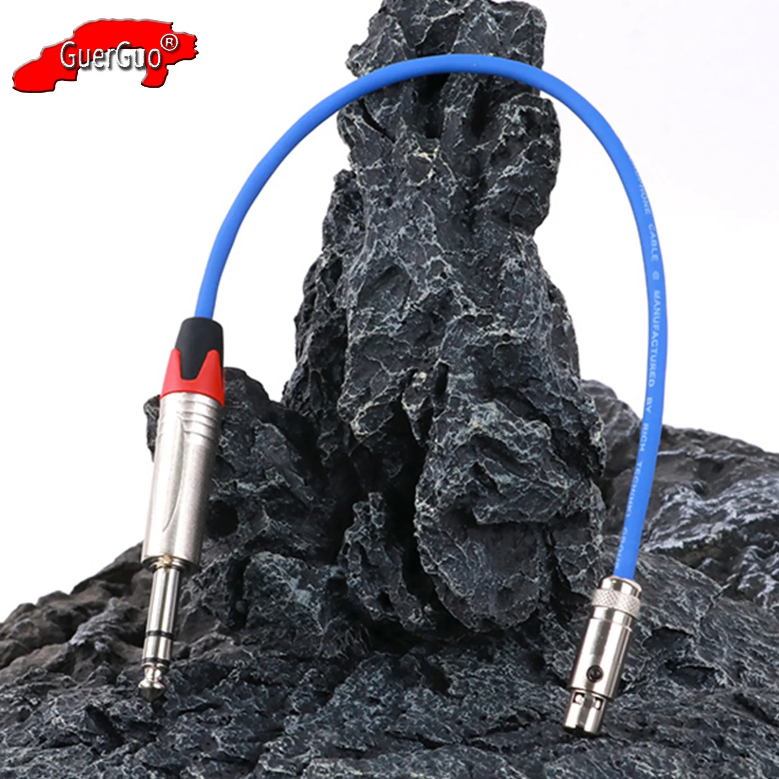 6.35mm to Mini-XLR MIC Cable,3Pin Mini XLR Female to 1/4\