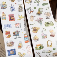 Journal GO 6x200cm Mini Light Life Diary Masking Tape Junk Journal Card Making Scrapbooking Washi Tape Stationery Stickers