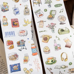 Journal GO 6x200cm Mini Light Life Diary Masking Tape Junk Journal Card Making Scrapbooking Washi Tape Stationery Stickers