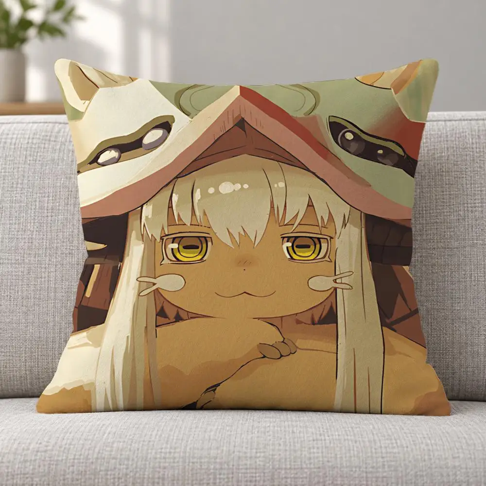 Anime Fantasy N-Nanachi Cushion Cover Soft Plush Decorative Sofa Bedroom Living Room Car Dorm Home Decor Gift