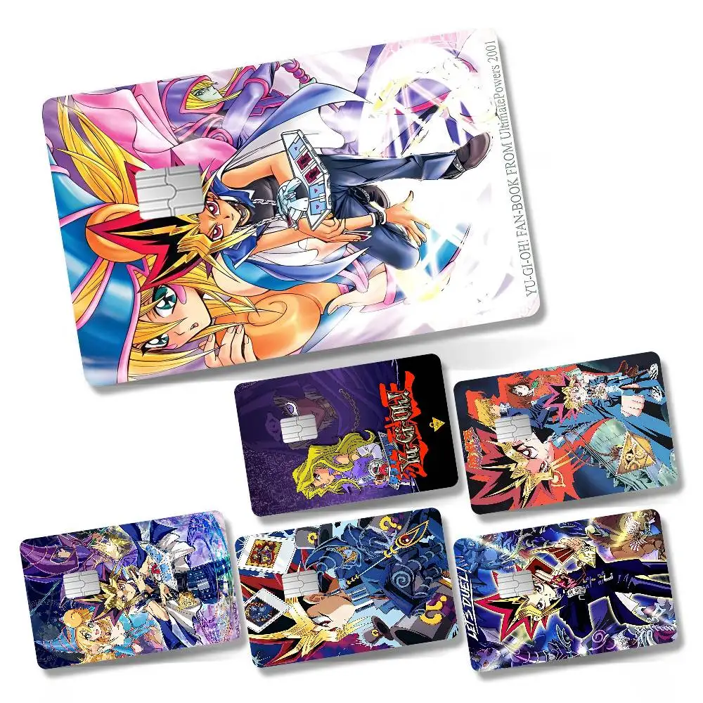 Y-Yu-Gi-Oh Anime HD Anime 1 Set Of 4 Pcs Funny Shell Ultra Thin No Fade Sticker Skin Cover Film For Debit Credit Card