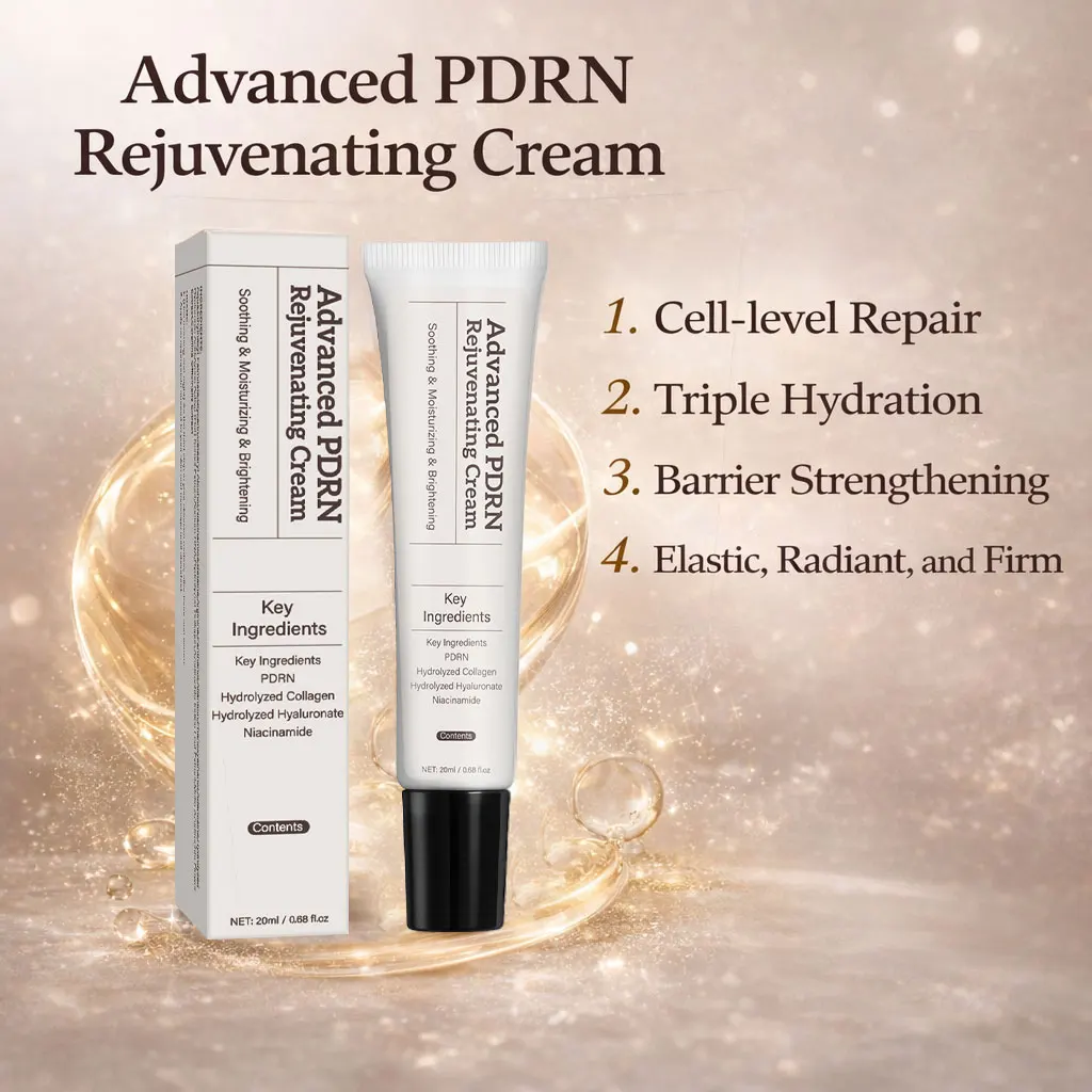 Advanced PDRN Rejuvenating Cream, Salmon DNA PDRN Face Moisturizer for Firming Skin, Women's Face Cream for Glow Skin, 20ML