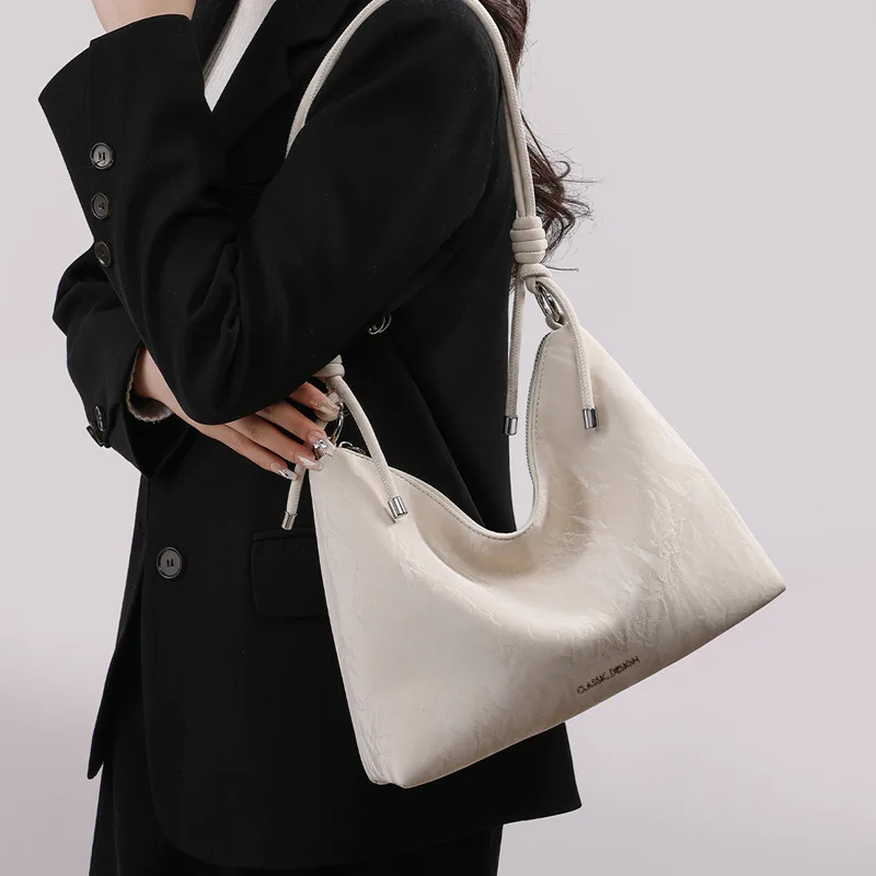 

Women's Bag New Summer Genuine Leather Crossbody Bag Light Luxury Premium Sense Shoulder Commuter Underarm Bag
