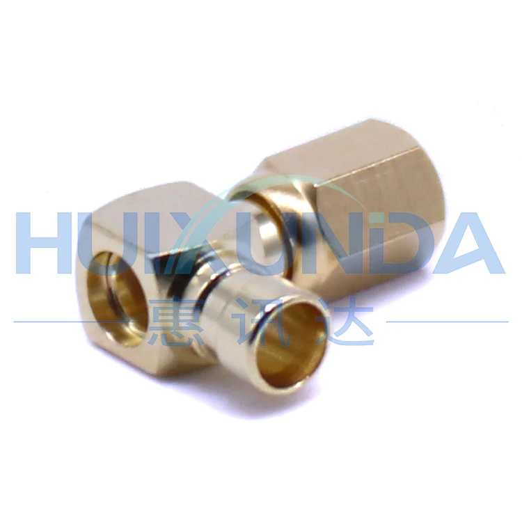 SSMC-KWB2 SSMC bent female head welded semi-flexible semi-steel SFX-086/RG405 wire SSMC connector