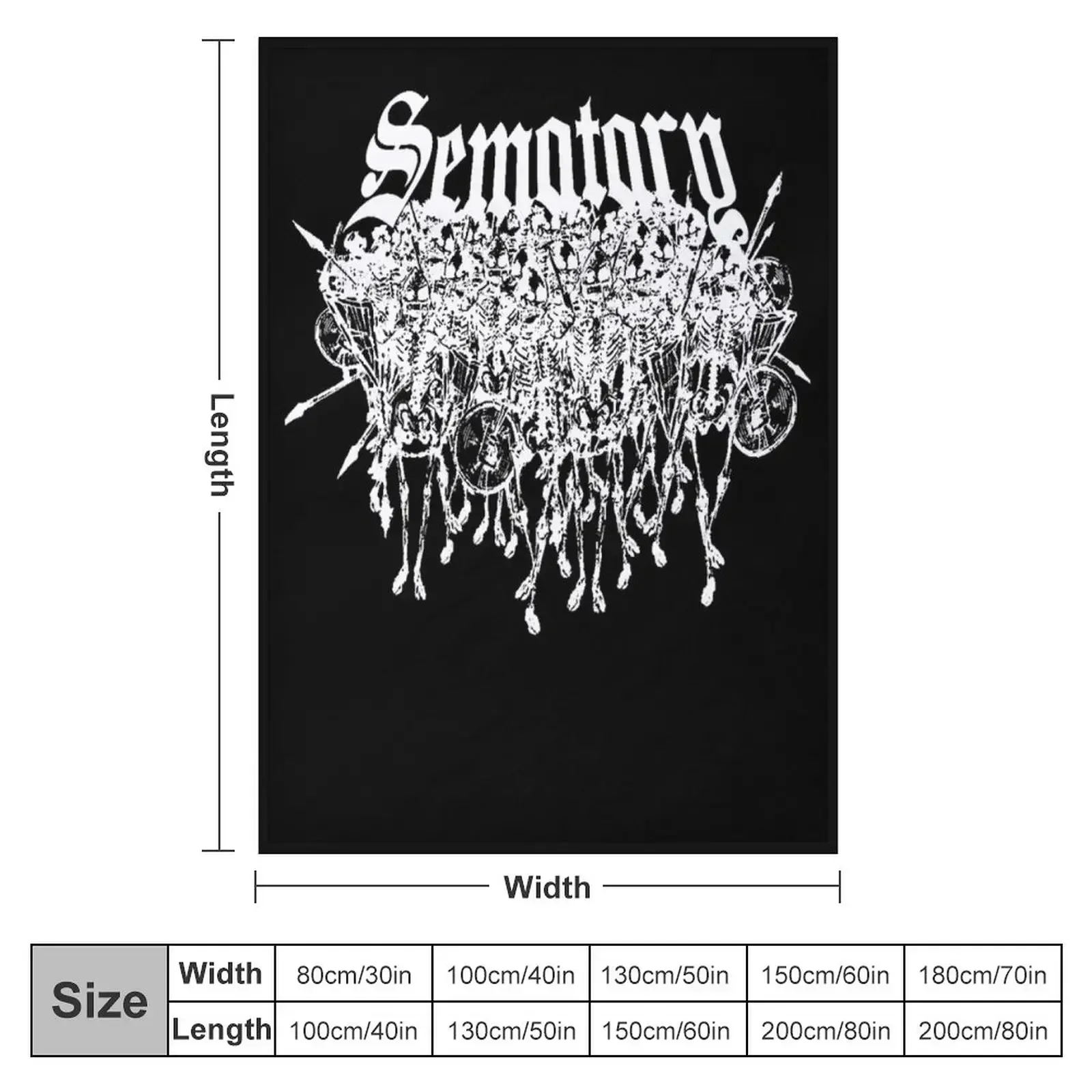 Sematary Logo Essential Throw Blanket Beach Sleeping Bag Soft Plaid christmas gifts Decorative Sofas bed plaid Blankets