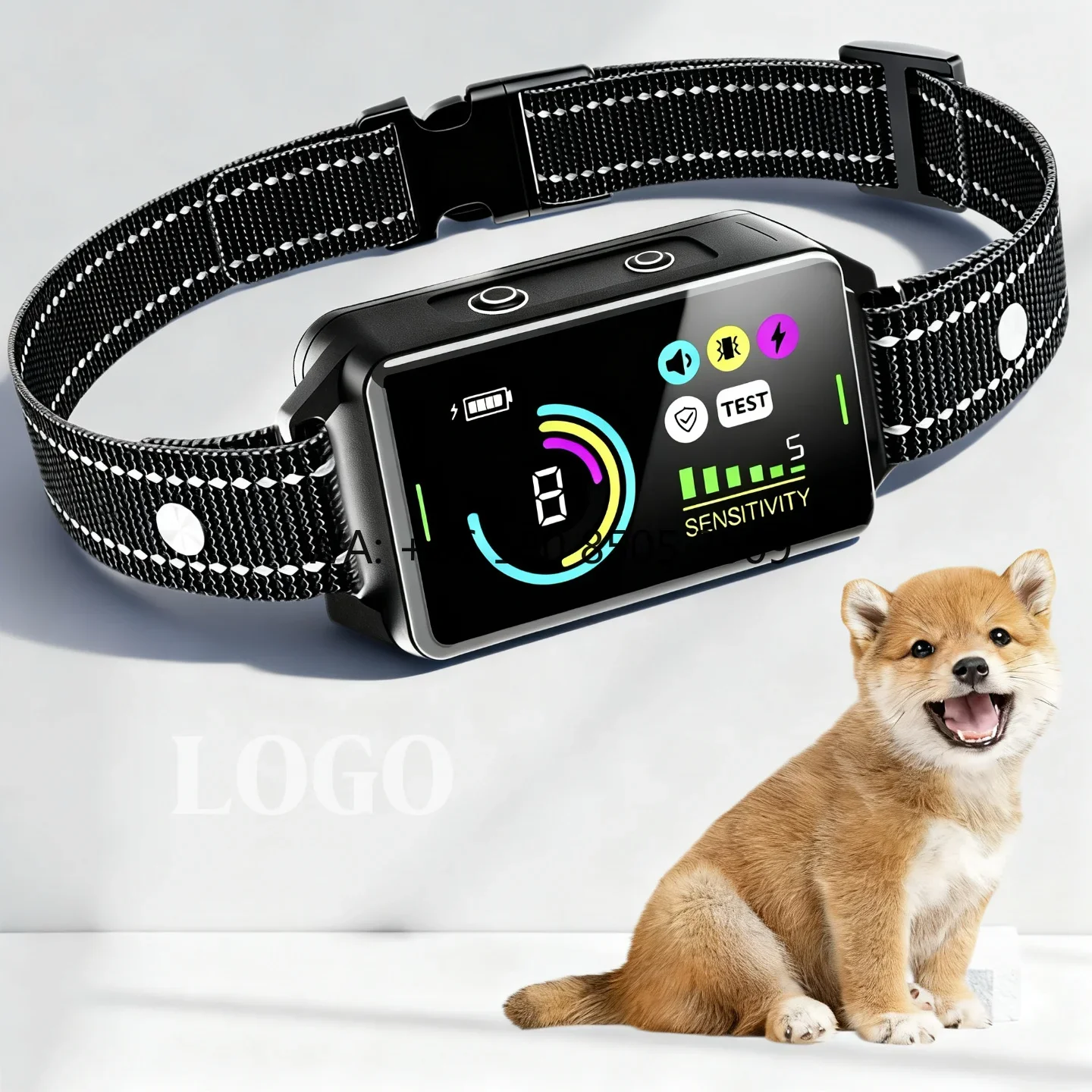 2026 Waterproof AI Intelligent Color Screen Dog Training Supplies Anti Bark Collar