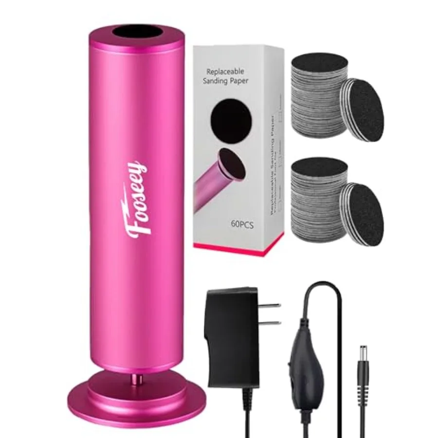 

Электрическая пилка для ног - Профессиональный аппарат для педикюра с 60 абразивными дисками и регулируемой скоростью