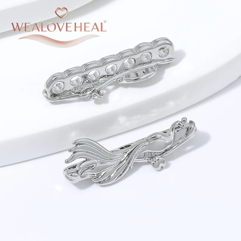 18K vergoldete Messing-Abstandsperlen in Pfauenfeder-Optik, Mehrfachloch-Verbinder für DIY-Schmuckherstellung, Perlenarmband- und Halskettenzubehör – Detail 19