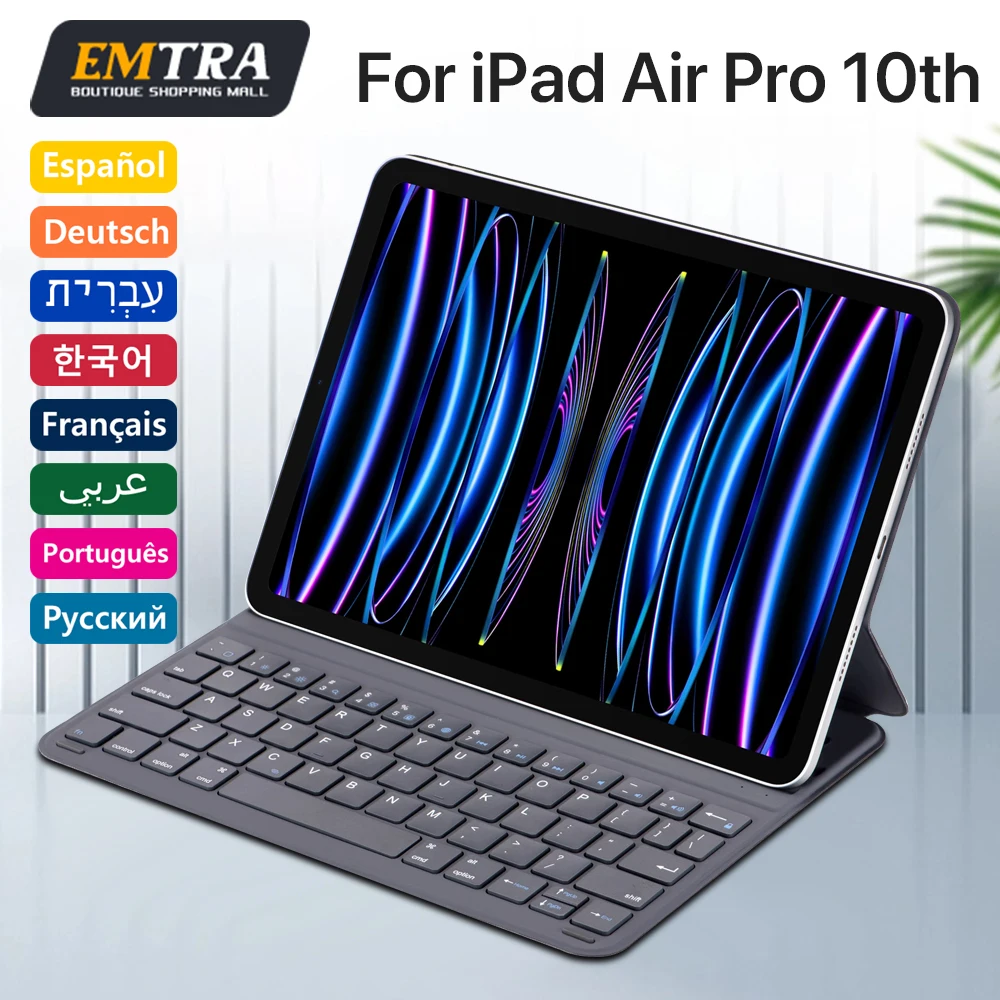 

Magic Keyboard for iPad Pro 11 13 10.9 Inch 4th/3rd/2nd/1st Gen iPad Air 11 M2 M3 Air 4 Air 5 Floating Stand Bluetooth Keyboard