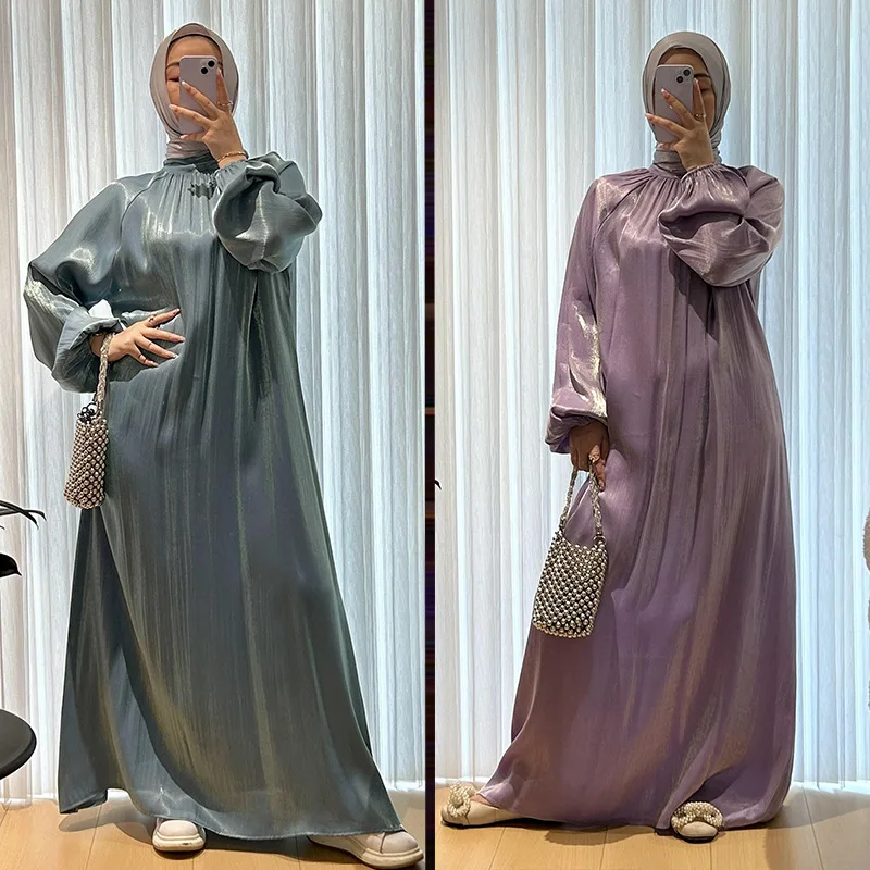 

Abayas for Women Maxi Dress Lace Up Jalabiya Islam Vestidos Saudi Arab Long Robe Ramadan Eid Muslim Morocco Dubai Dresses Kaftan