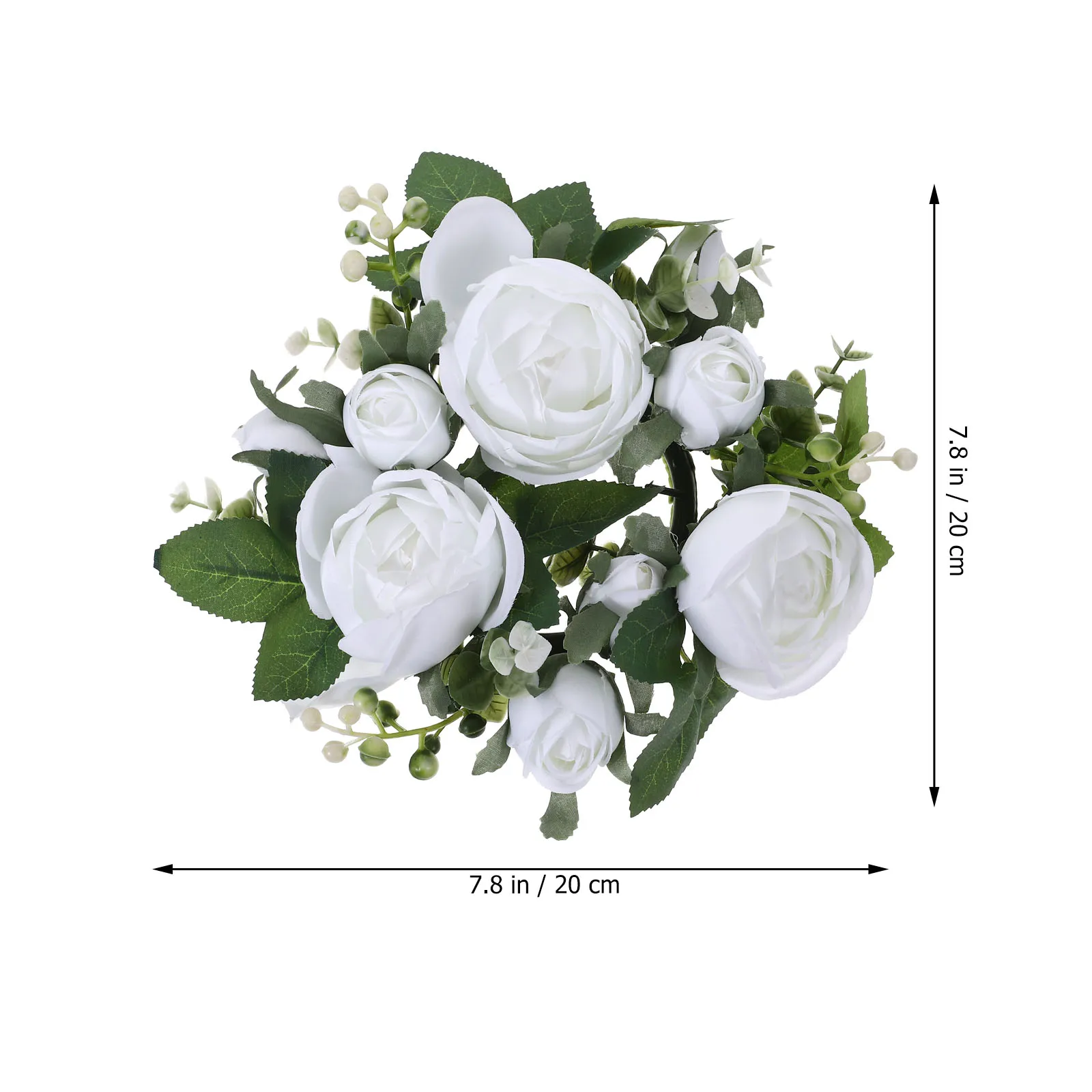 

Artificial Rose Ring Wreath Wedding Table Centerpiece Wedding Party Decor Table Centerpiece Floral Wreath Long Lasting