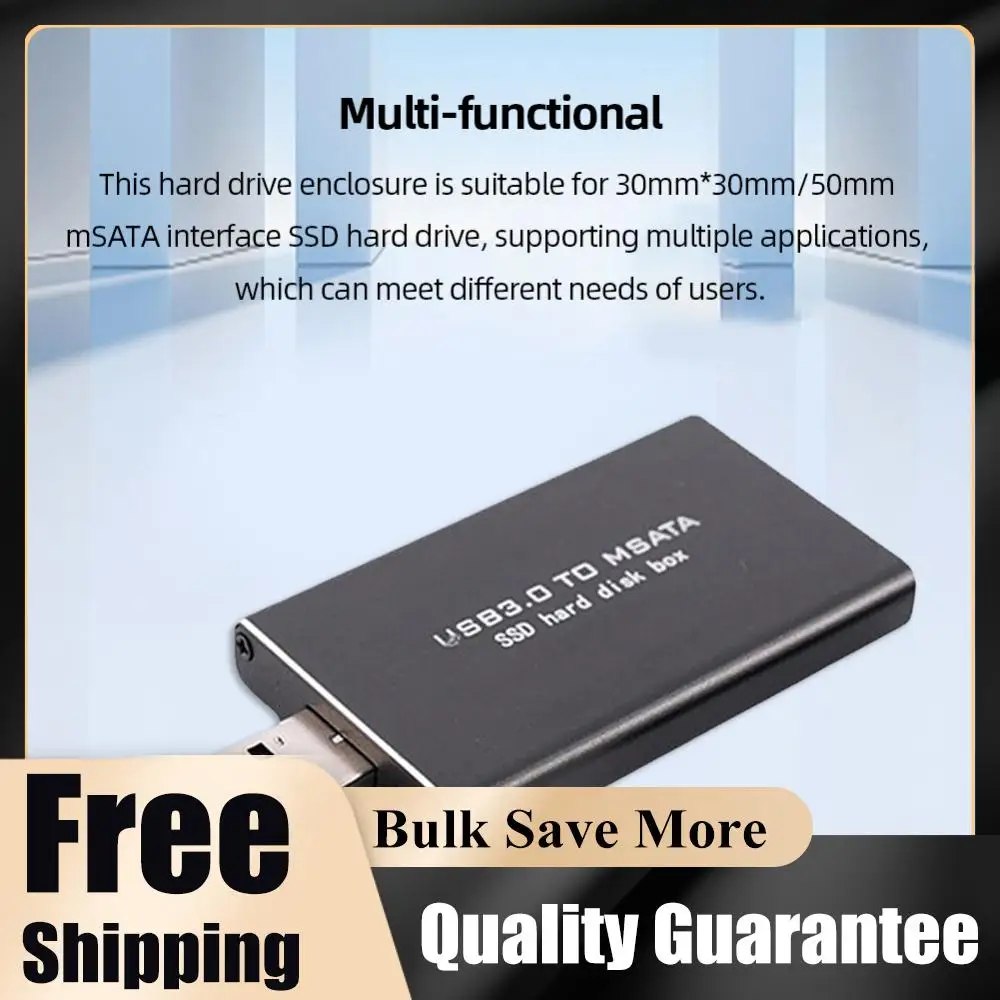 

Mini SSD MSATA To USB 3.0 Hard Drive Case Wireless SSD Converter Adapter Enclosure PCI-E for 30*30/50 MSATA SSD